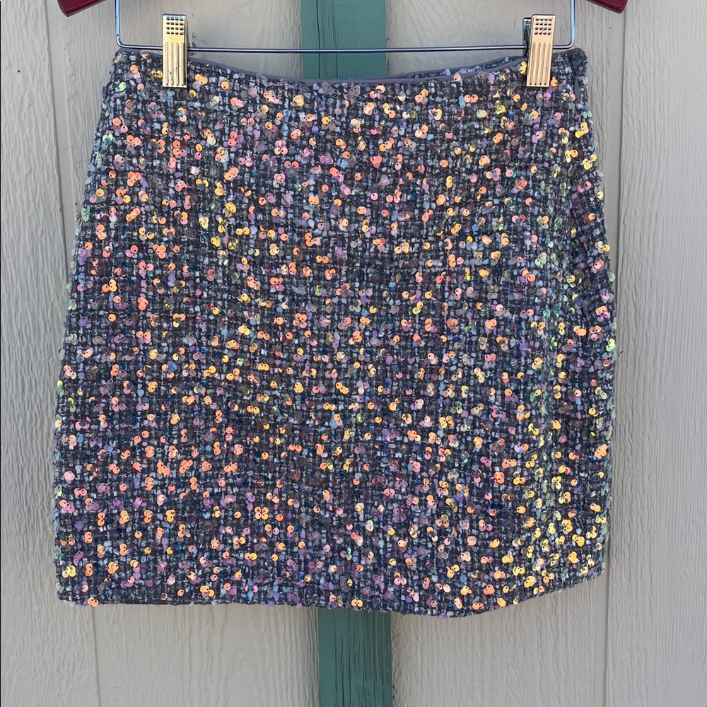 Endless Rose 2 PEICE SET Sequin Tweed Cropped Blazer Jacket & Mini Skirt Set NWT - Picture 5 of 16